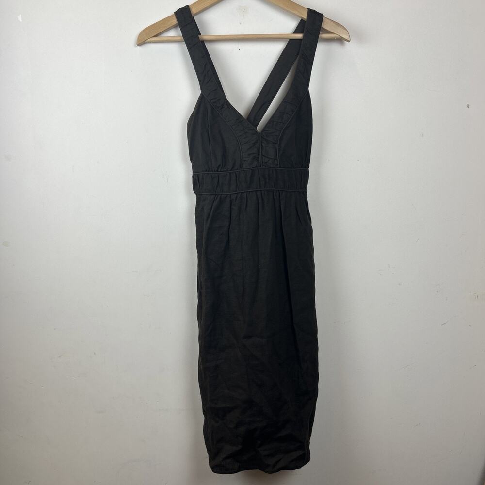 Banana Republic Brown Cross Back Empire Waiste Dress Size 6